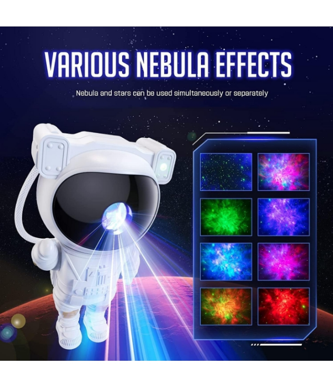 Angel Store Astronaut Galaxy Projector with Remote Control - 360° Adjustable Timer Kids Astronaut Nebula Night Light, for Gifts,Baby Adults Bedroom, Gaming Room, Home and Party