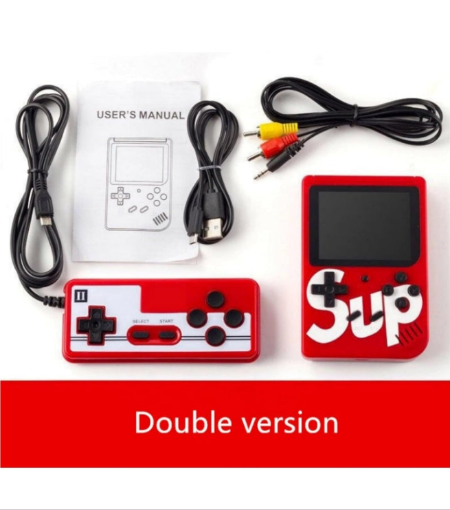 Angel Store SUP 400 in 1 Retro Game Box with Remote Control for 2 Player, Handheld Classical Game PAD Can Play On TV, 400 Games