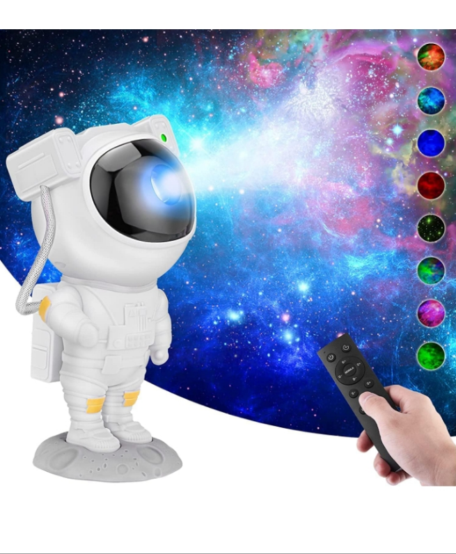 Angel Store Astronaut Galaxy Projector with Remote Control - 360° Adjustable Timer Kids Astronaut Nebula Night Light, for Gifts,Baby Adults Bedroom, Gaming Room, Home and Party