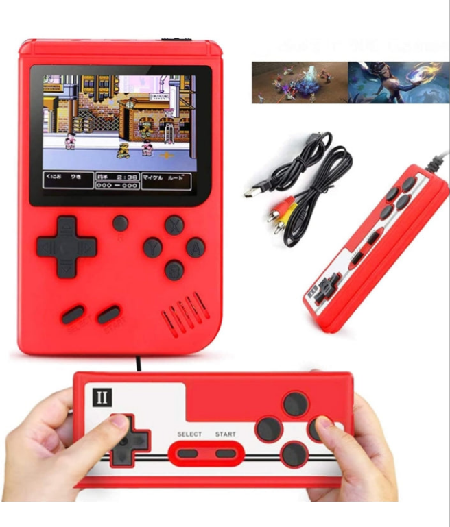 Angel Store SUP 400 in 1 Retro Game Box with Remote Control for 2 Player, Handheld Classical Game PAD Can Play On TV, 400 Games