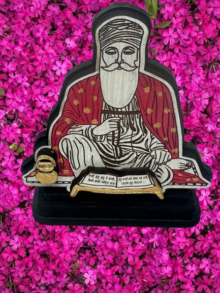 Angel Store Guru Nanak Dev Ji Engraved Home Decor, Festival Home Decor, Car Dashboard, Pooja Room & Gifts for Family, Friends, Housewarming